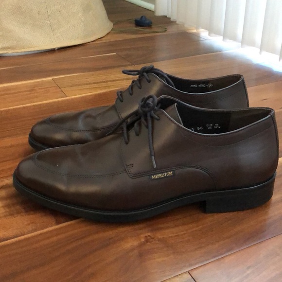 MEPHISTO MENS BROWN LEATHER BUSINESS SHOES SIZE 10.5 MADE IN FRANCE - Picture 16 of 16